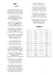 English Worksheet: Music Halo - Beyonce - Lottery