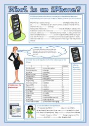 English Worksheet: iPhone