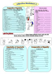 English Worksheet: Adjective Worksheet 2