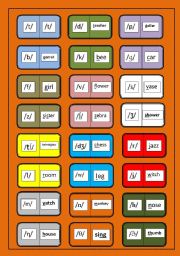 English Worksheet: CONSONANT SOUNDS DOMINO