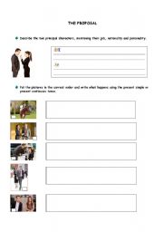 English worksheet: THE PROPOSAL 