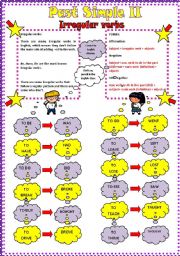 Past simple-Grammar Guide-Irregular Verbs+ Exercises + Key-II