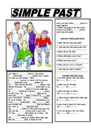 English Worksheet: SIMPLE PAST