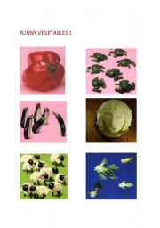 English Worksheet: FUNNY VEGETABLES-1