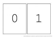English Worksheet: 0 - 10 cards