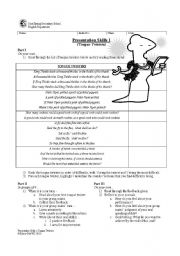English Worksheet: Pre-Assessment: Oral Skills
