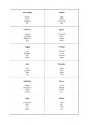 English Worksheet: Taboo game (plants, animals, history) - Warsaw and Poland related