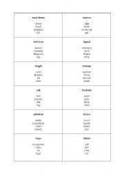 English worksheet: Taboo game (plants, animals, history) - Warsaw and Poland related