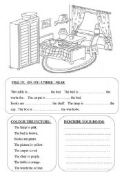 English Worksheet: ROOM