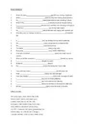 English Worksheet: exercice about past simple