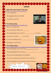 English worksheet: Gag films!