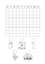 English worksheet: Alphabet