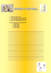 English worksheet: WRITING