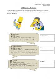 Bart Simpsons prank/phoney calls