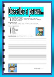 English Worksheet: WRITING