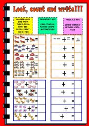 English Worksheet: NUMBERS 1-10