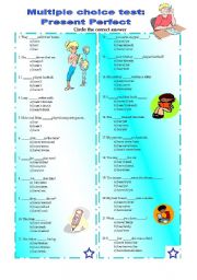 English Worksheet: Present Perfect - test