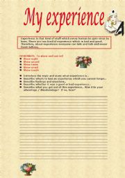 English worksheet: Writing