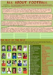 English Worksheet: All about football