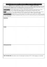 English Worksheet: lesson plan form