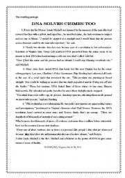 English Worksheet: over all test2-3rd form