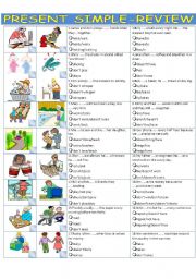 English Worksheet: Present simple-review