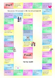 English Worksheet: Have you ever...? Fully Editable Board Game