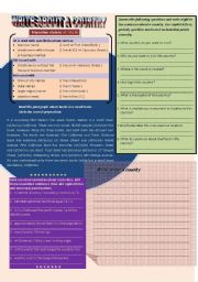 English Worksheet: write a bout a country