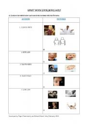 English Worksheet: What does your body say about your emotions?