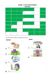 English worksheet: How is the weather?