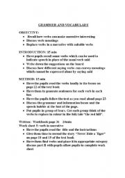 English Worksheet: grammer and vocabulary