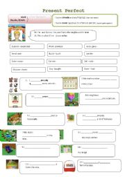 English Worksheet: Present Perfect