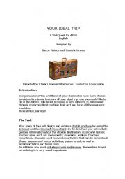 English Worksheet: WEBQUEST ON TRAVELLING