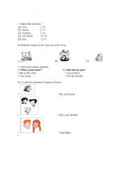 English worksheet: Activities