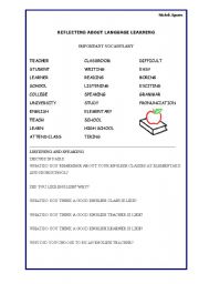 English worksheet: Language learning