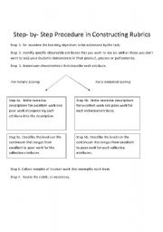 English Worksheet: Rubrics