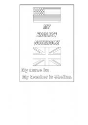 English worksheet: My English notebook