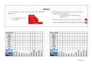 English Worksheet: Number and months battleships