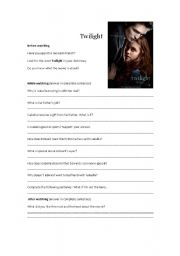 Twilight Movie Questionnaire