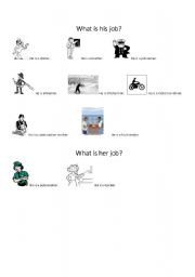 English Worksheet: Job Worksheet