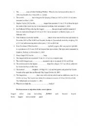 English worksheet: superlative forms