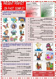 English Worksheet: present perfect or past simple?