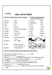 English worksheet: Rhino and the Tickbird