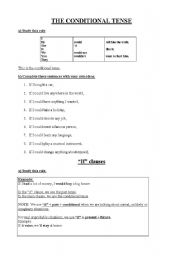 English worksheet: Would + if clauses