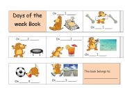 English Worksheet: Book - Comic strip of the days of the week - part II