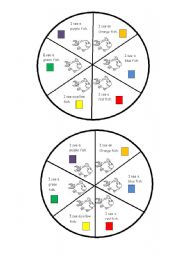 English Worksheet: Circular BOOK about the colours