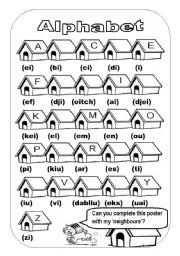 English Worksheet: ALPHABET 