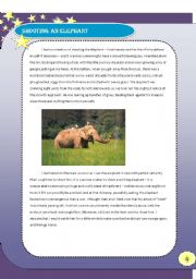 English worksheet: Shooting an Elephant