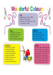 English Worksheet: Wonderful colours!