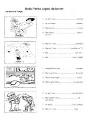 English Worksheet: Modals of deduction